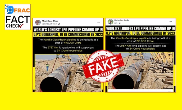 Fact Check: Is the world’s longest LPG Pipeline coming in Gorakhpur, Uttar Pradesh?