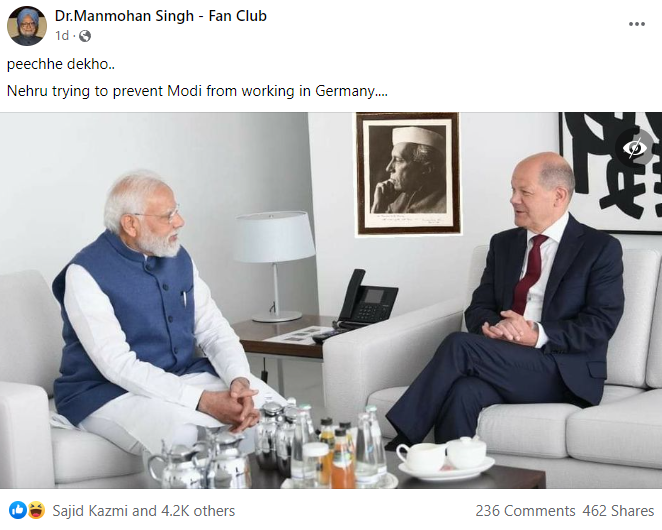 Nehru trying to prevent Modi from working in Germany