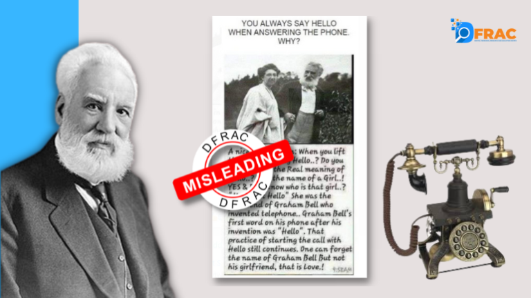 Alexander Graham Bell - DFRAC- Fact Check