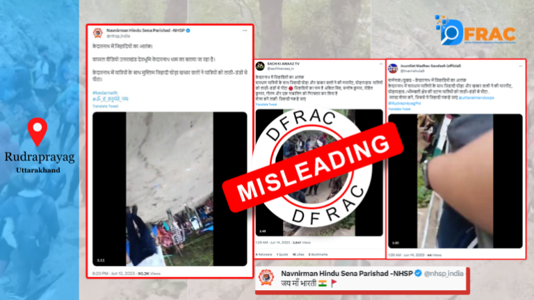 did muslim horse mule drivers beat up the pilgrims in kedarnath? know the truth of the viral video