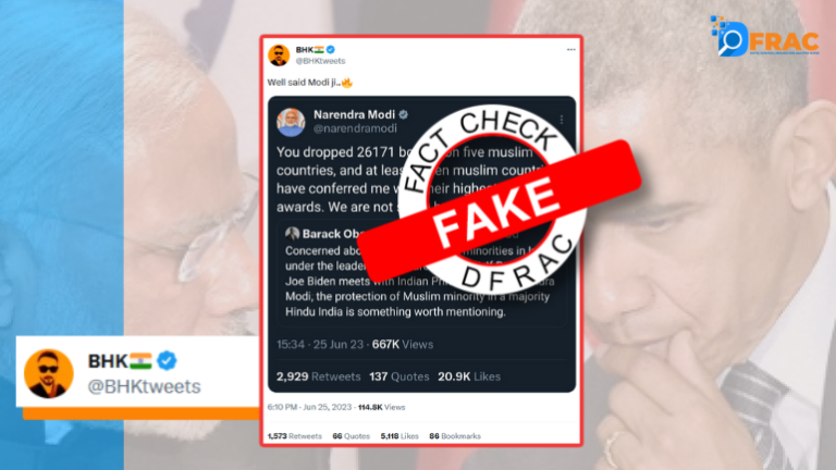 Has Modi retweeted Obama's befitting reply, read, fact-check