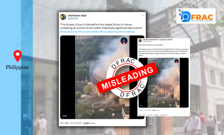 Video from Philippine viral with claim of arson in French library, read, fact-check