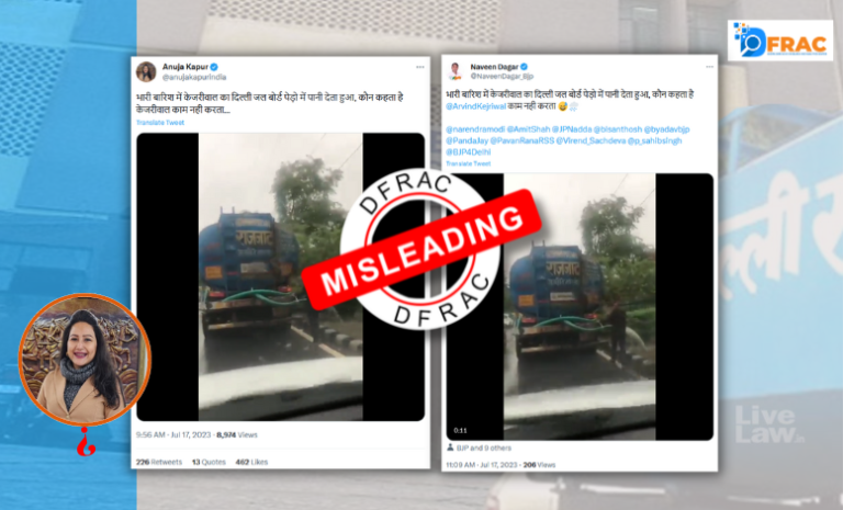 Old video of Delhi Jal Board watering trees in rain goes viral, read, fact-check