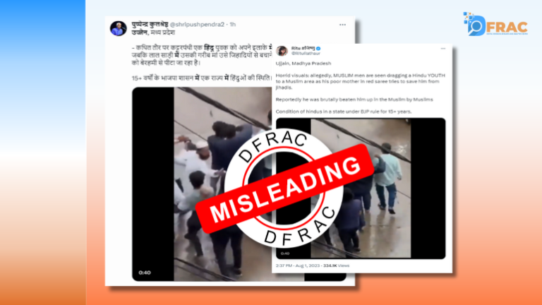 Hindu youth was thrashed by Muslims in Ujjain? Read- Fact check of viral video