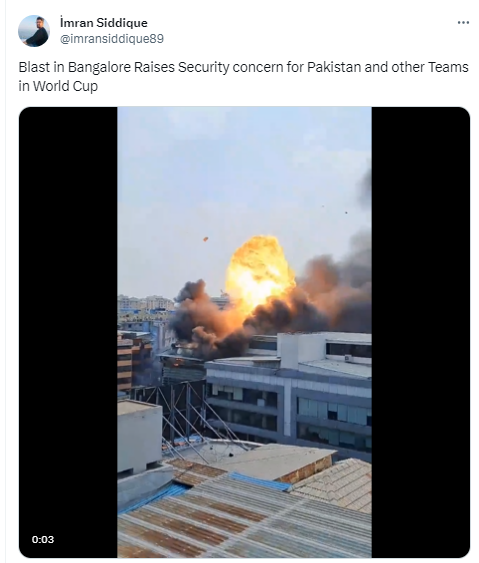blast in banglore