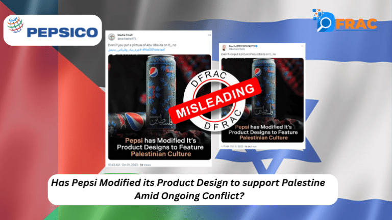 Has Pepsi modified its Product Design to support Palestinian Culture?