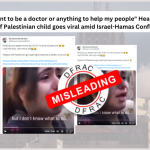 : Heart-wrenching Video of Palestinian child, goes viral amid Israel-Hamas Conflict