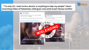 : Heart-wrenching Video of Palestinian child, goes viral amid Israel-Hamas Conflict