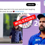 Old Video of Rohit Sharma's Daughter Falsely Linked to ICC world Cup 2023