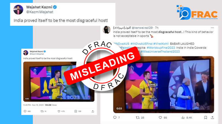 Fact Check : Truth behind the viral video claiming disgraceful hosting by India at ICC 2023 World Cup