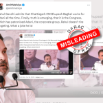 Did Rahul Gandhi admit that CM Bhupesh Baghel works for Adani all the time?