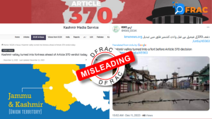 Fact check: Misleading claim peddled about restrictions in Kashmir Valley due to Article 370 Judgement
