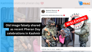 Old image falsely shared as recent Pheran Day celebrations in Kashmir