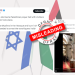 Did Israeli forces storm a Palestinian prayer hall?
