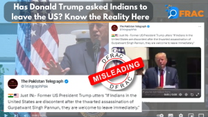 Has Donald Trump asked Indians to leave the US? Know Reality Here
