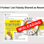 Old Forbes list falsely shared as Recent