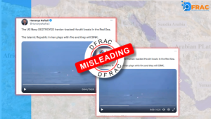 Recent News of US Navy Attacks in Red Sea misleadingly shared with old video