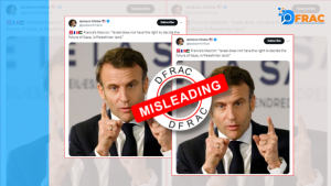Viral Statement of Gaza’s Future Falsely Linked with French Prez Macron