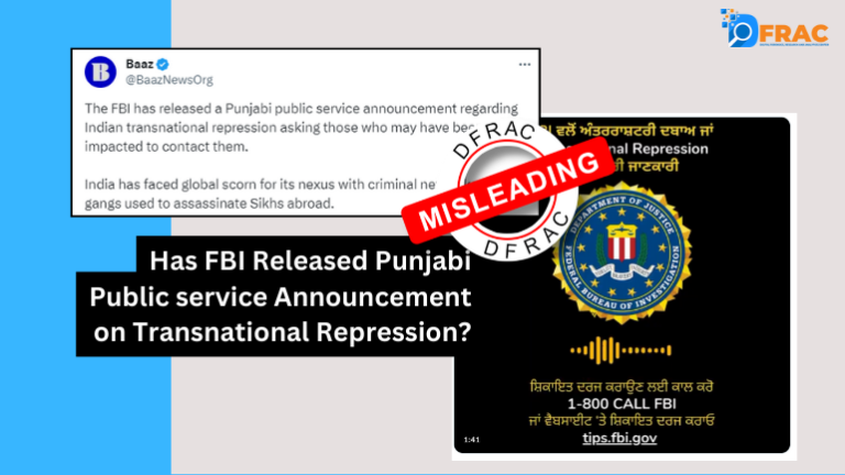 Has FBI Released Punjabi PSA on Transnational Repression?