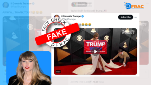Fake video of Taylor Swift holding a flag supporting Trump! Read ahead to verify!