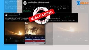 Misleading image going viral on X: Is US bombing Syria?