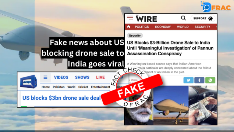 The wire published fake news about US India drone deal