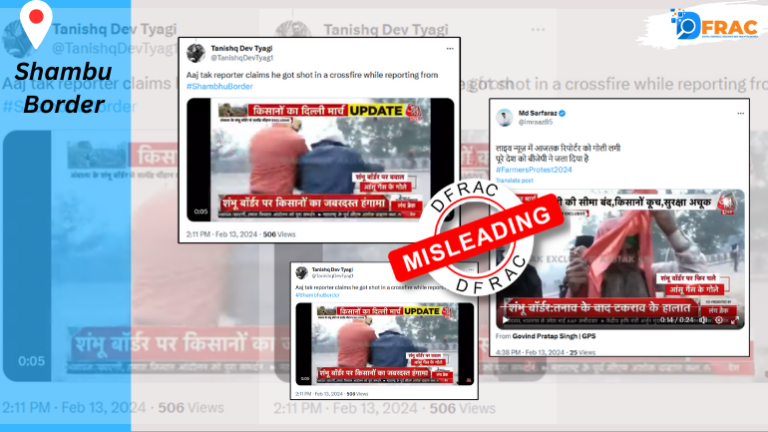 Was Aajtak reporter shot by a bullet during live coverage? Here's the reality