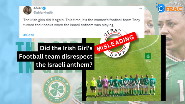 Irish women football team disrespected Israeli Anthem