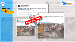 Video of Anti-Encroachment drive shared with Misleading claims. Here's the Reality