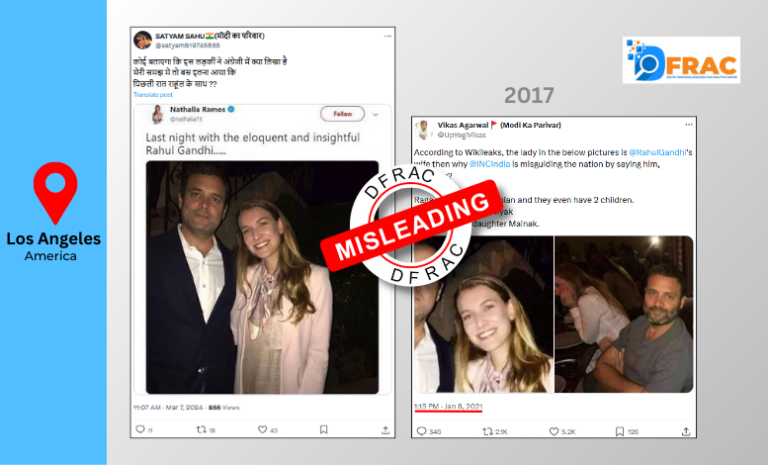 What is the truth behind the viral picture of Rahul Gandhi with a woman? Read, fact-check