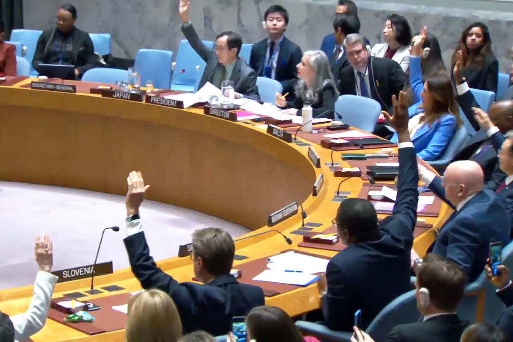UN Photo | UN Security Council votes on resolution demanding an immediate ceasefire in Gaza for the month of Ramadan.