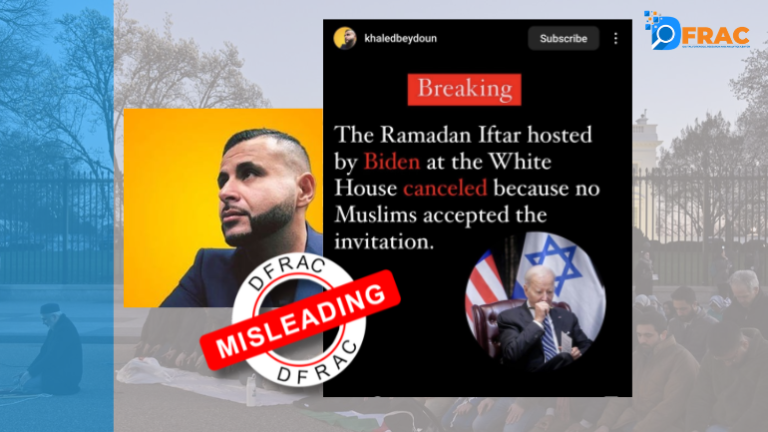 Was the Ramadan  Iftar dinner at the White House cancelled due to no one showing up? Here’s the reality.