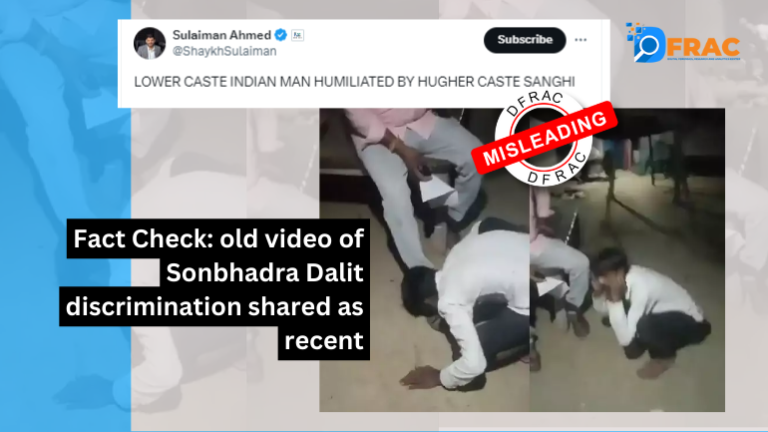 "Fact Check: Video Showing Lower Caste Indian Man Humiliated by Higher-Caste Individual in Sonbhadra, UP - Police Confirm Action Taken"