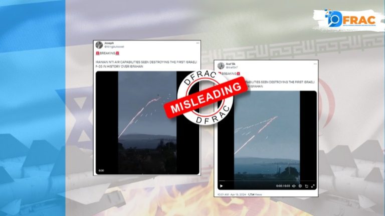 misleading video shared as an israel isran conflict