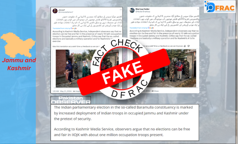 Fact Check: Pakistani Media and Social Media User's fake Claims about Kashmir Elections goes viral.