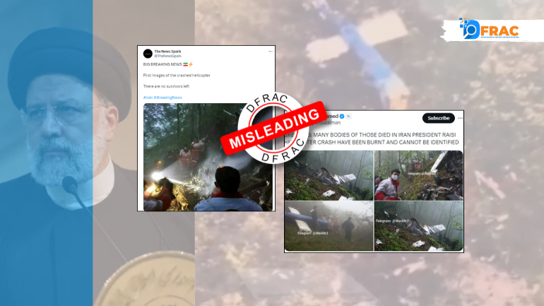 Images from 2020 Helicopter Crash falsely associated with Iranian Prez Raisi’s chopper crash