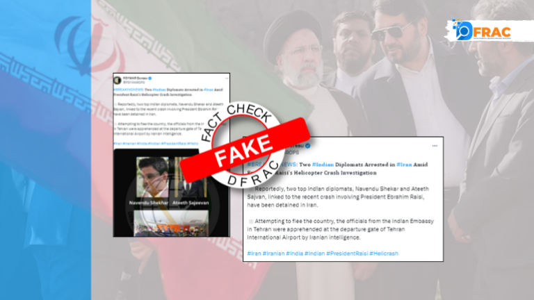 Top Two Indian Diplomats arrested amid Iranian Raisi’s Chopper crash?