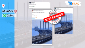 Viral Image of a colossal bridge is from China or Mumbai?