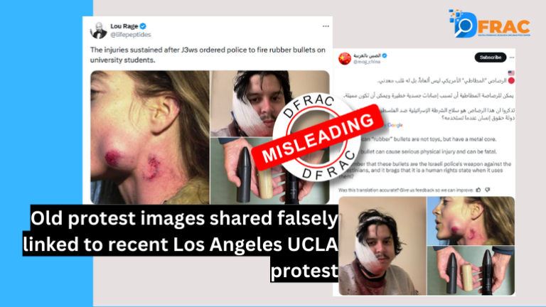 Old protest images shared falsely linked to recent Los Angeles UCLA protest