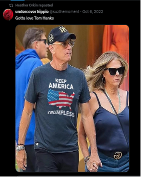 The Truth Behind Viral Tom Hanks 'Keep America Trumpless' T-Shirt Claim. Read the Fact Check