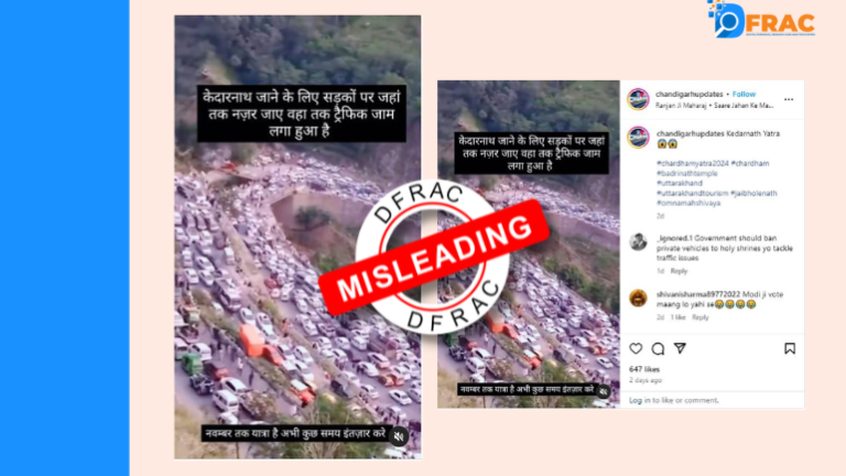 Fact check: Pakistan's video went viral referred as Kedarnath Jam