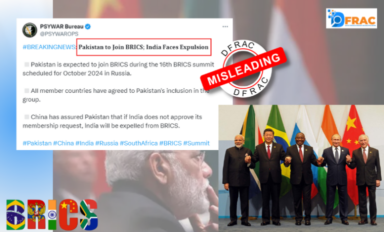 Mobeen New Fake Claim of India's Expulsion from BRICS by China goes Viraldfrac (17)