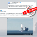 2018 video falsely shared with the news of Russia deploying submarines in Florida.