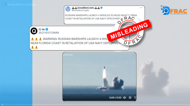 2018 video falsely shared with the news of Russia deploying submarines in Florida.