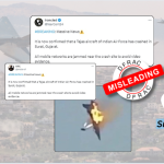 Has Tejas Aircraft of Indian Air Force crashed in Surat, Gujarat?