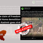 False claim of Freedom protest and Home demolition threats in Kashmir goes viral