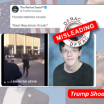Does the viral video show Trump’s assassin Thomas Mathew Crook?
