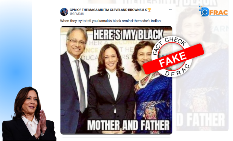 Fact Check: Fake Image of Kamala Harris’s Parents goes viral. Here’s the truth