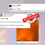 Old video from 2021 falsely shared with the recent news of fire at Israeli Base.