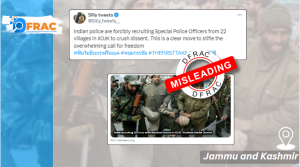 Are SPOs being forcibly recruited by Indian Police in Jammu and Kashmir?